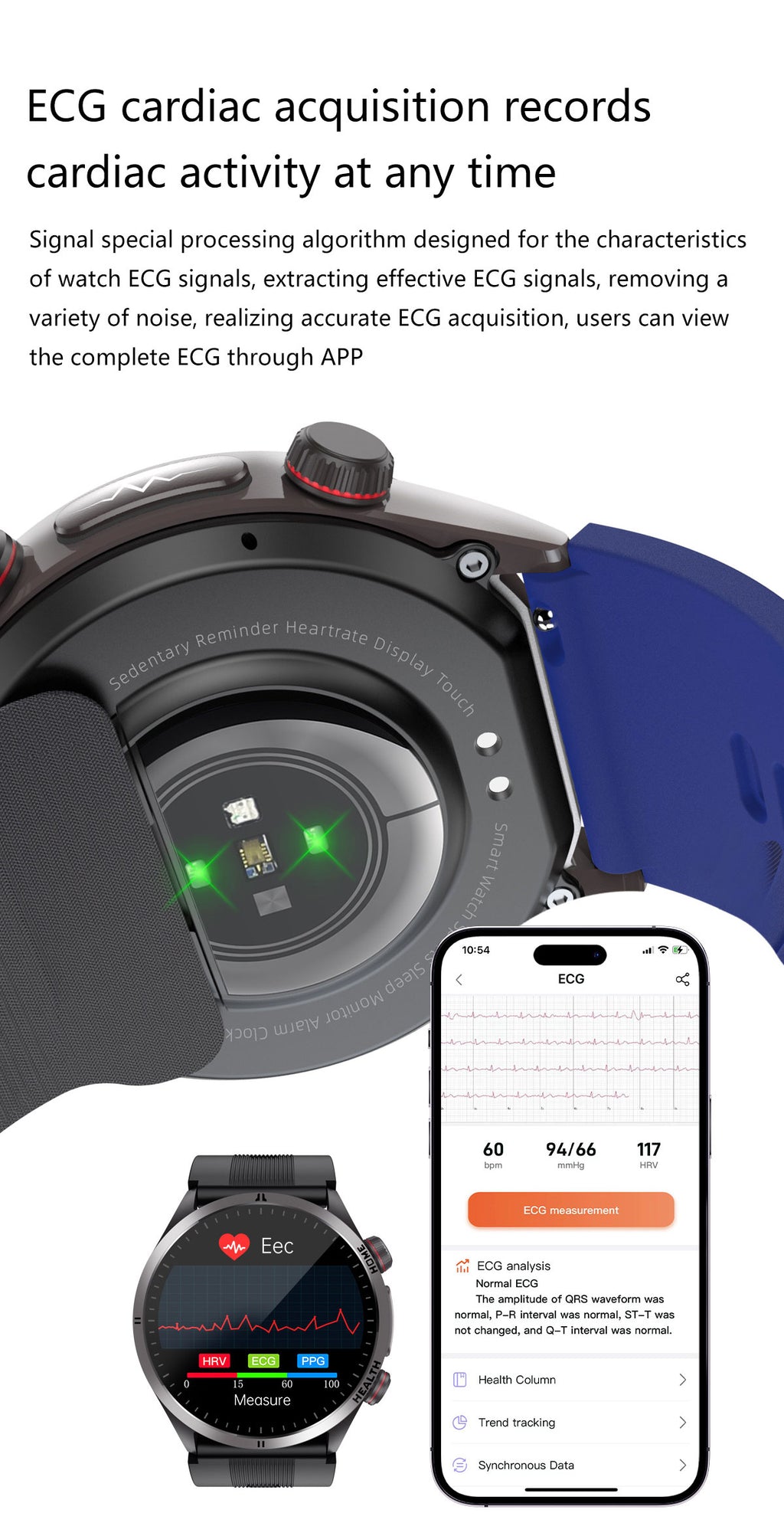 SAYDIAN W8 Air-Pump-Wellness-Smartwatch