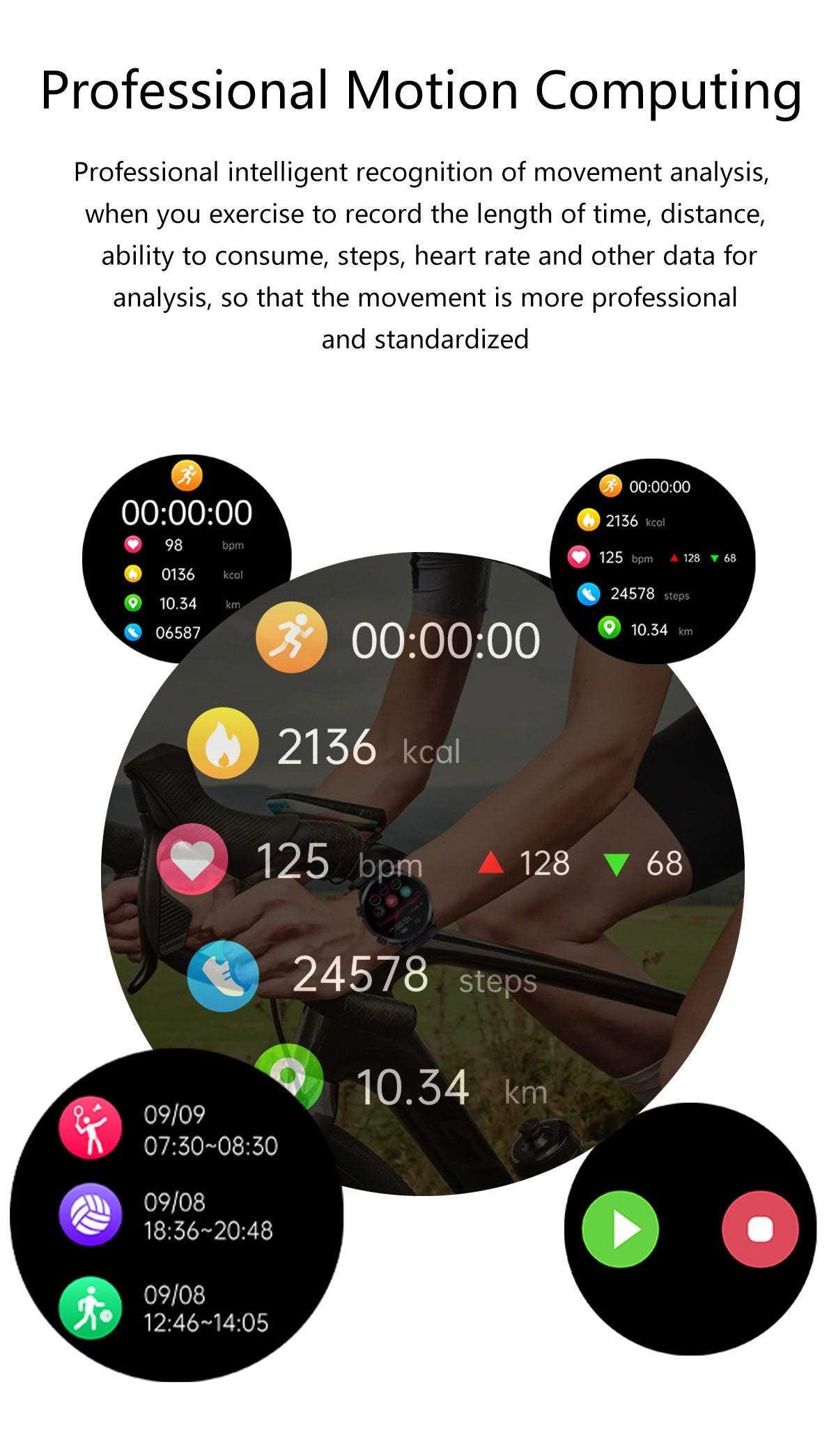 SAYDIAN W8 Air-Pump-Wellness-Smartwatch