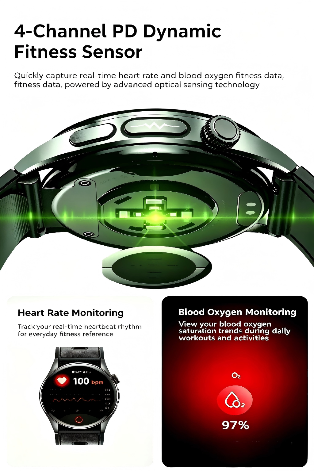SAYDIAN W9 Air-Pump-Wellness-Smartwatch