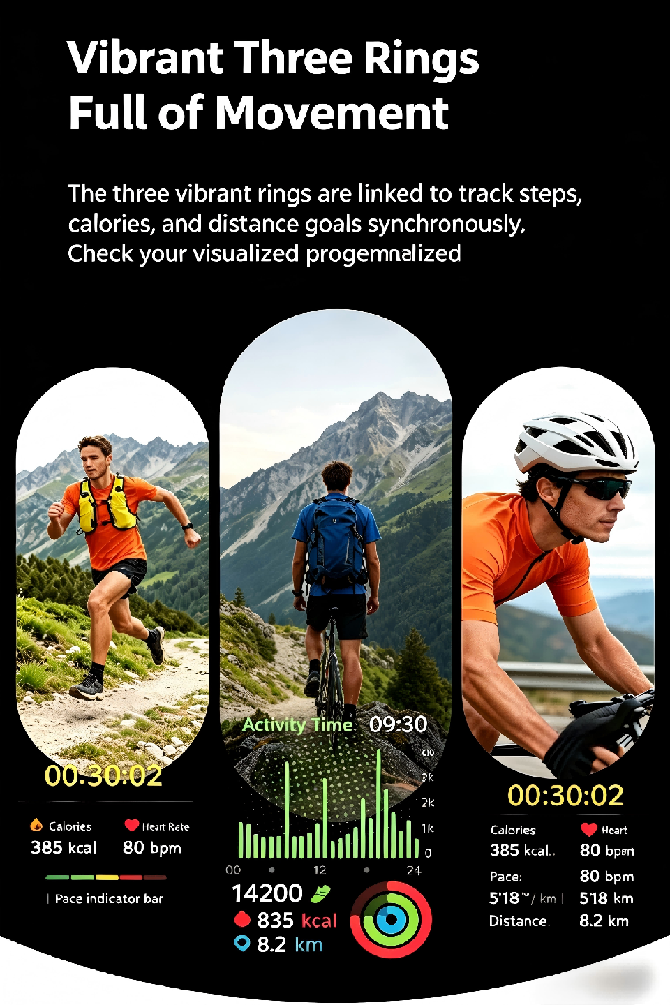 SAYDIAN W9 Air-Pump-Wellness-Smartwatch