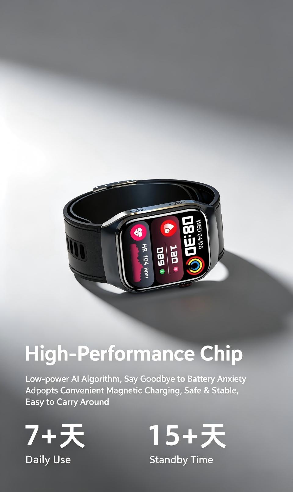 SAYDIAN W9S Air-Pump-Wellness-Smartwatch