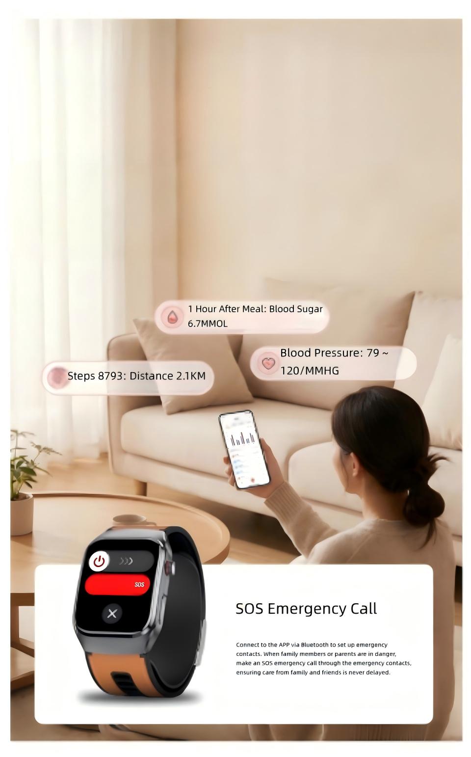 SAYDIAN W9S Air-Pump-Wellness-Smartwatch